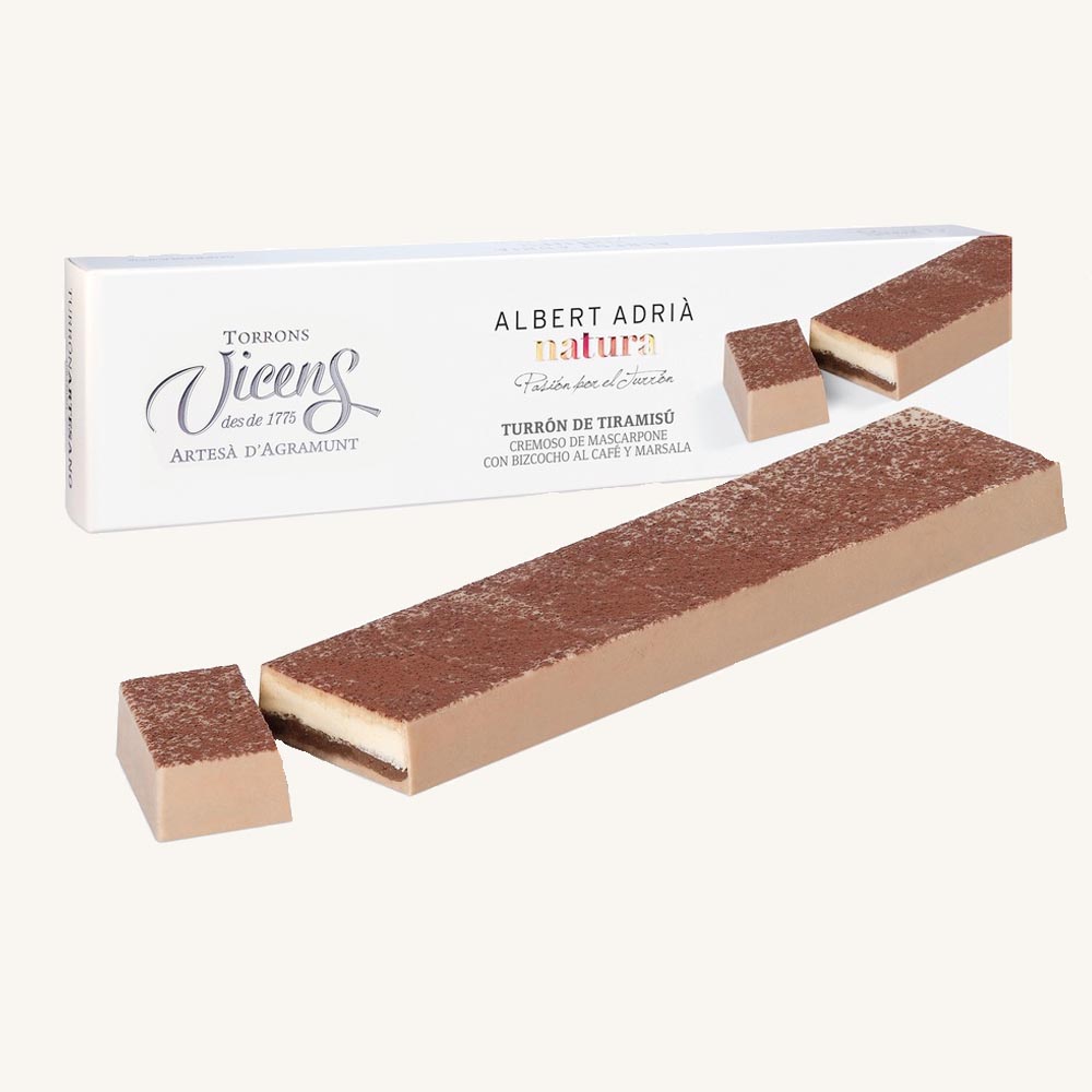 Torrons Torrons Vicens Tiramisu-Nougat - Albert Adrià natura (turrón / torró de ...